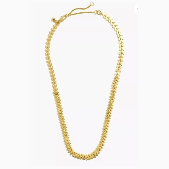 Madewell Infinite Arrowstack Chevron Chain Necklace - Picture 1 of 3